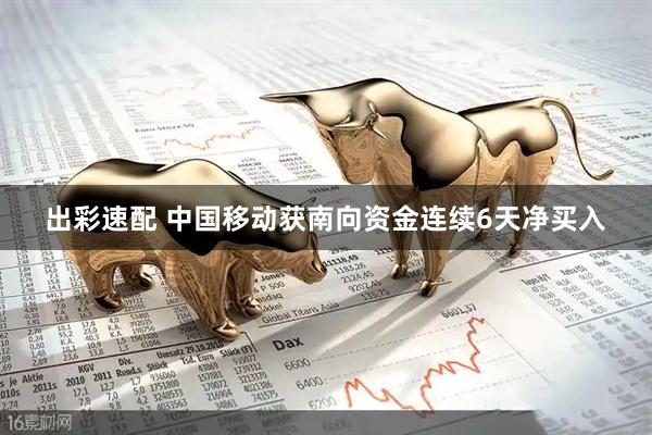 出彩速配 中国移动获南向资金连续6天净买入