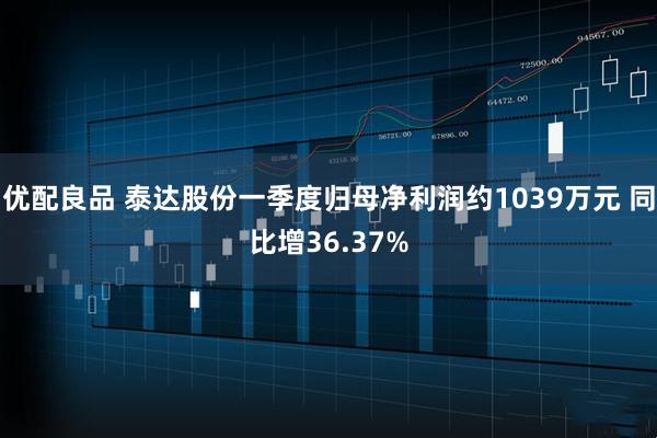 优配良品 泰达股份一季度归母净利润约1039万元 同比增36.37%